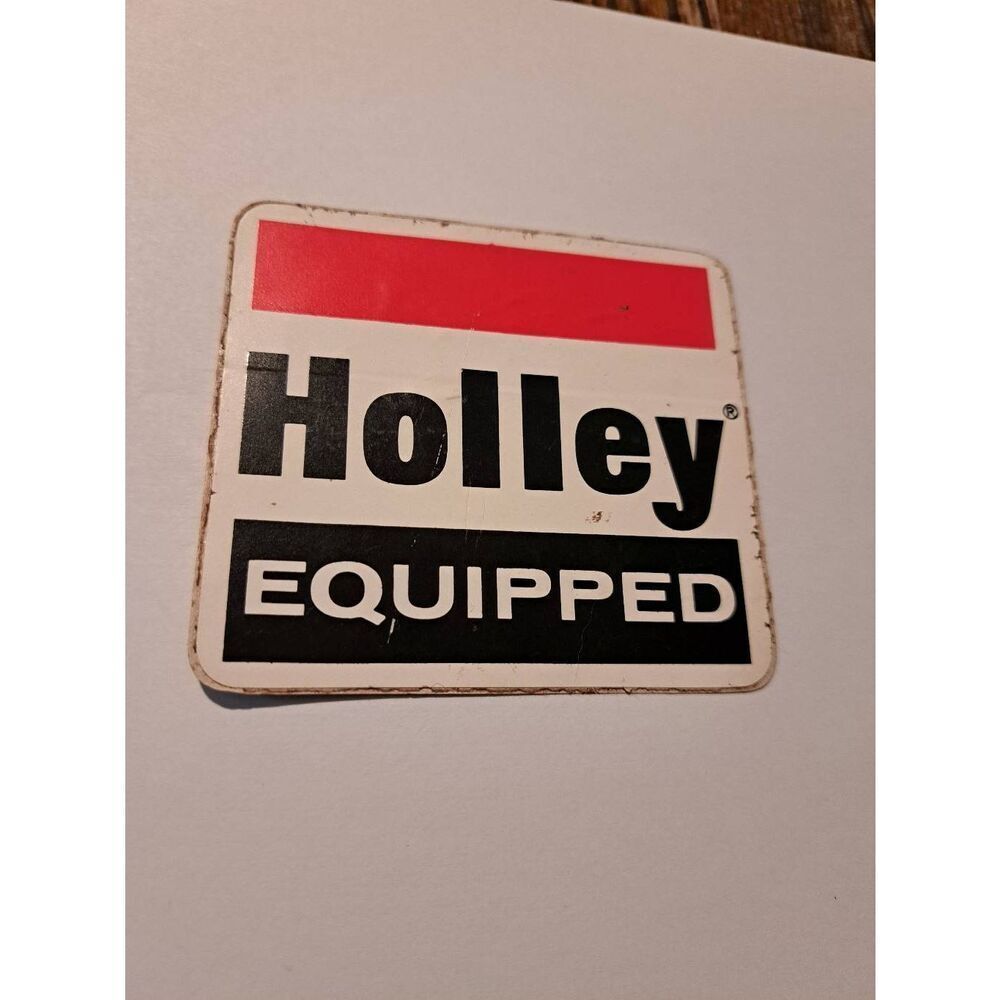 Vintage Original Holley Equipped Rat Rod Car Race Car Hot Rod Sticker Decal